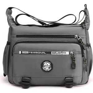 Büyük Kapasiteli Erkek Çantası Omuzdan Askili Çanta Çok Cepli Crossbody Çanta Erkek Iş Rahat Sırt Çantası Iş Çantası Erkek Alet Çantası (Yurt Dışından)