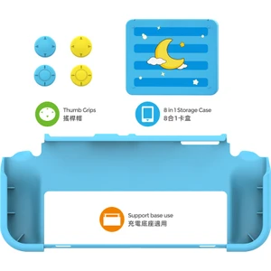 Konsol Plus Nintendo Switch OLED Koruyucu Kılıf 8 In 1 Set Dobe TNS-2120