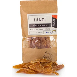 Kurutulmuş Hindi Göğüs Bonfile Köpek Kedi Ödül Maması (60 G)