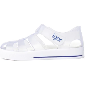 Star Kaymayı Önleyen Flex Foam Cırtlı Şeffaf Sandalet Unisex Çocuk SANDALET S10171 U