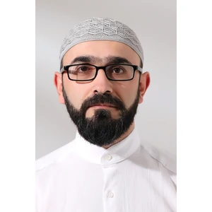 İhvan Online Kubbetül Hadra Platinum Serisi Dantel Detaylı Örme Namaz Takkesi Gri