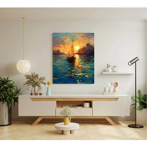 Ar Ajans Kanvas Tablo Yağlı Boya Görünümlü Manzara Kanvas Tablo