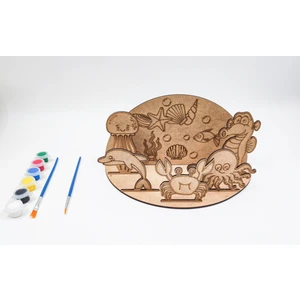Ahşap Boyama Seti, Ahşap Maket Boyama, Çocuk Aktivite ve Sanat Etkinliği, Deniz Konsept Boyama