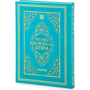 Rahle Boy Mavi Tecvidli Kuranı Kerim (Ciltli)