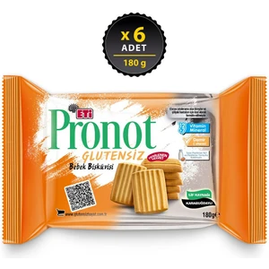 Pronot Glutensiz Bebek Bisküvisi 180 g x 6 Adet