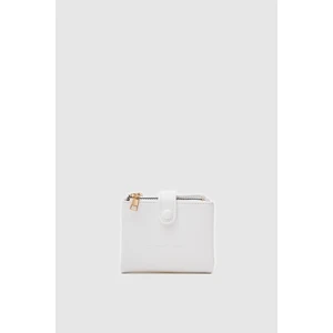 Shule Bags Yumuşak Deri Çıtçıtlı Cüzdan Lola Beyaz