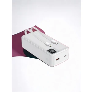 Powerbank 30.000 Mah Yeni Nesil Kendinden Kablolu 22.5 W Ultra Hızlı ve Güçlü Pd Qc 3.0