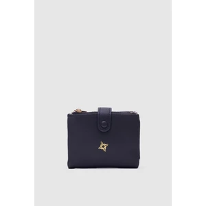 Shule Bags Yumuşak Deri Çıtçıtlı Cüzdan Lola Siyah