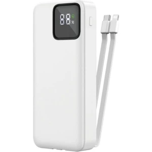 Powerbank Kendinden Kablolu 2.4A Ultra Hızlı ve Güçlü 20.000 Mah Typc-E ve Lightning Kablolu