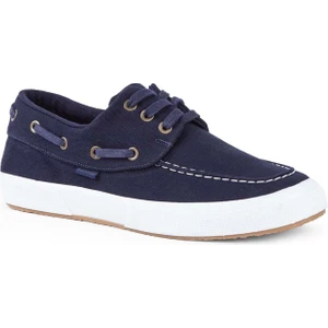 4 Edoras Lacivert Yazlık Keten Comfort Sneaker Spor Ayakkabı V1
