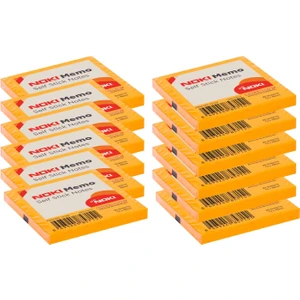 Memo 75 x 75 mm Yapışkanlı Not Kağıdı 80 Yaprak Turuncu 12 Adet 12164