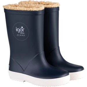 Splash Nautico Çocuk Kürklü Lacivert Yağmur Çizmesi W10207-003 V5