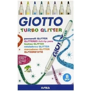 Simli Keçeli Kalem Turbo Glitter 8'li 425800