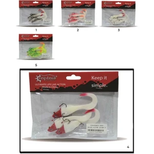 3559 Pencil Soft 10CM Levrek Silikonu 3'lü Suni Balık
