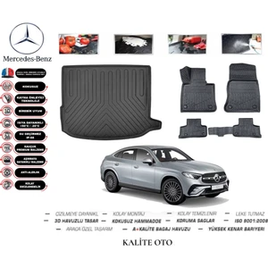 Kalite Oto Mercedes Glc Coupe 2024 Model 3D Bagaj Havuzu+4d Havuzlu Paspas Setii