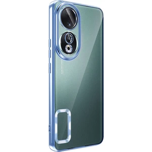 Case 4u Huawei Honor 90 Kılıf Tek Kamera Çerçeveli Logo Gösteren Omega Kapak Sierra Mavi