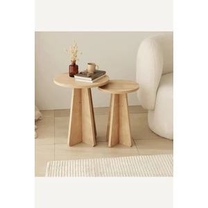Tarz Design Nysamo 2 Li Zigon Sehpa Orta Sehpa Masa Salon Sehpası
