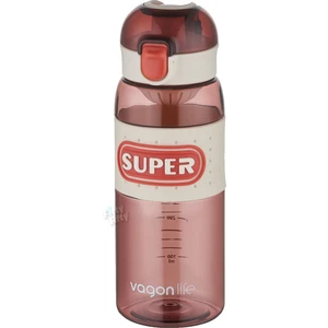 600 ml Rahat Içim Pipetsiz Kulplu Kaydırmaz Gövde Su Matarası