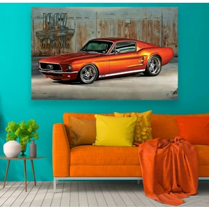 Emya Home 1967 Ford Mustang Kanvas Tablo