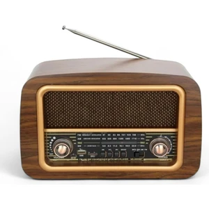 Nostaljik Ahşap Radyo Klasik Eskitme (Bluetooth,usb,aux Destekli)