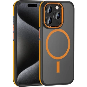 ZORE Apple iPhone 15 Pro Max Kılıf Magsafe Özellikli Mat Görünümlü Ant Kapak