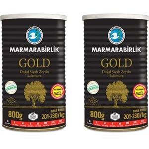 Az Tuzlu Salamura Siyah Zeytin Teneke 800 gr (2 Adet )