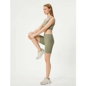 Spor Biker Tayt Yüksek Bel Slim Fit