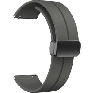 Qcy Watch Gs2 Kordon Silikon Mıknatıslı Ayarlanabilir HS19 Koyu Gri