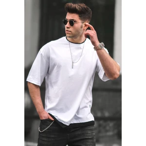 Oversize Beyaz Erkek Tişört 4978