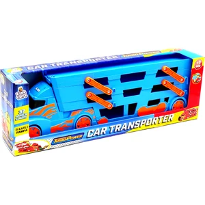 King Toys Yarış Parkurlu Taşıyıcı Tır Mavi 1033 Arabasız Mavi