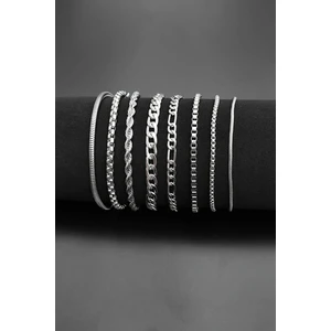 The Collection 8'li Bileklik Seti (Gümüş Renk Bileklik Seti)