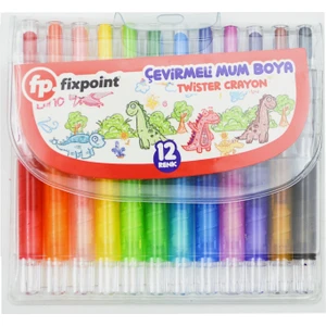 Çevirmeli Mum Boya 12 Renk (P-2144)