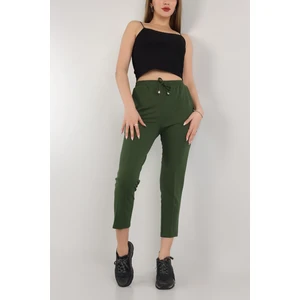 Vio Shine Kadın Beli Lastikli Cepli Havuç Kalıp Pantolon