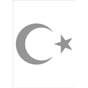 Sticker Dizayn Ay Yıldız Sticker Türk Bayrağı Sticker 00323