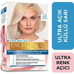 L'oreal Paris Excellence Creme 03 Ultra Açık Küllü Sarı