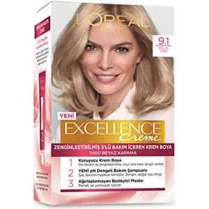 L'oreal Paris Excellence Imedia Excel 9.1 Saç Boyama Seti Sarı Küllü
