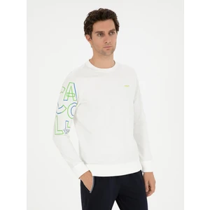Erkek Beyaz Regular Fit Sweatshirt 50284566-VR013