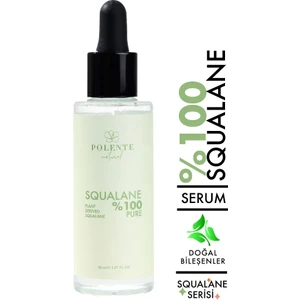 Polente Natural - %100 Pure Squalane - Bitkisel Kaynaklı %100 Saf Skualen (30 ml)