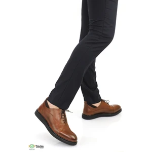 Erkek Hakiki Deri Kalın Taban Klasık Yarı Parlak Oxford Ayakkabı ER24/CS860