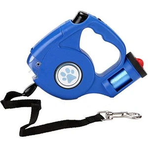 Kiwipets Makaralı 5 M Tasma + El Feneri + Kaka Torba Haznesi Seti Mav