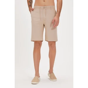 Bad Bear Lyne Bej Yandan Cepli Erkek Şort