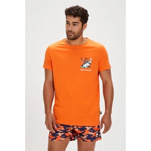Bad Bear Francis Turuncu Baskılı Erkek Tişört