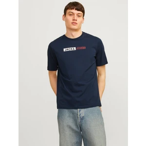 Jack & Jones JJECORP LOGO TEE PLAY SS Lacivert Erkek Kısa Kol T-Shirt
