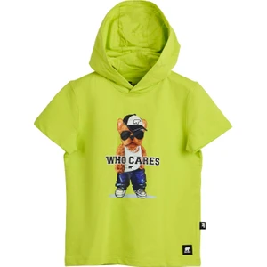 Bad Bear Mood Yeşil Çocuk Baskılı Hoodie Sweatshirt