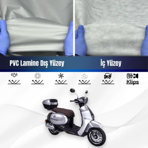 Ultra Shop Kuba Brilliant 50 Pro Su Geçirmez Motosiklet Branda 4 Mevsime Uygun Motor Branda