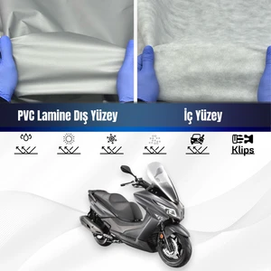 Ultra Shop Kymco Xtown 250CT Su Geçirmez Motosiklet Branda 4 Mevsime Uygun Motor Branda