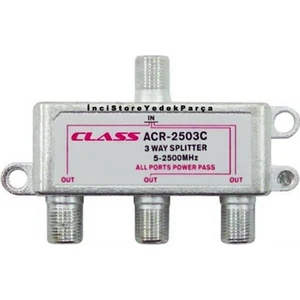 Acr 2503C Class Uydu Anten Çanak Sinyal Çoklama Dağıtma 3'lü Splitter (5-2500MHZ)