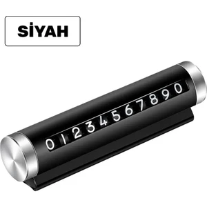 Gold Shark Abrasive and Tools Alüminyum Kasa Çevirmeli Araç Içi Park Telefon Numaratörü Parkmatik (Siyah) Tüm Araçlara Uyumlu