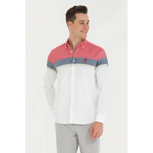 U.S. Polo Assn. Erkek Kırmızı Gömlek Desenli 50263129-VR030
