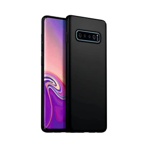 Cepte Aksesuar Samsung Galaxy S10 Plus Uyumlu Kılıf Kamera Korumalı Silikon Zore Biye Arka Kapak